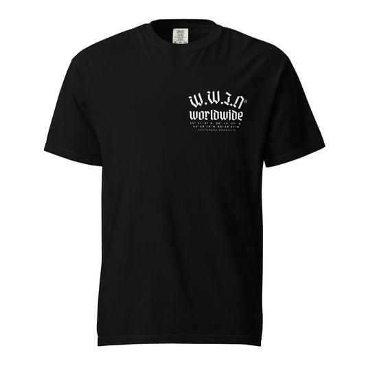 WWIN "WORLDWIDE" Unisex garment-dyed heavyweight t-shirt