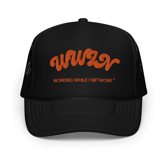 WWIN VINTAGE LOGO/ DESCRIPTION Foam Trucker Hat